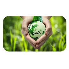 Savic Закрита котешка тоалетна Manon Happy Planet 54.5x39x39см, мока гранит/зелено