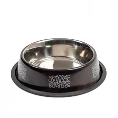 Anipro  Bubbles No Slip метална купа тъмно кафява 21 см, 0.7 л