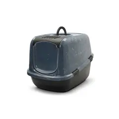 Savic  Nestor Jumbo Marble закрита котешка тоалетна черен мрамор/черно, 66.5х48.5х46.5 см