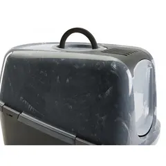 Savic  Nestor Jumbo Marble закрита котешка тоалетна черен мрамор/черно, 66.5х48.5х46.5 см