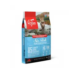 Orijen Cat Six Fish - суха храна за котки  с шест вида риба - 5.4 кг