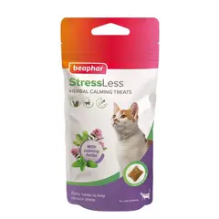 Beaphar StressLess - Билкови успокояващи хапки за котки, 35 г