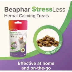 Beaphar StressLess - Билкови успокояващи хапки за котки, 35 г