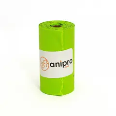 Anipro  компостируеми хигиенни торбички за кучешки отпадъци, кутия 3 х 15 бр, 34х23 см