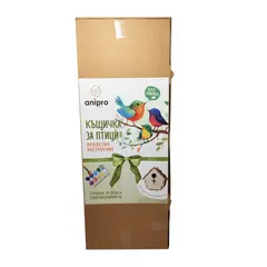 Anipro  дървена къщичка за птици Spring spirit 25х24х15 см