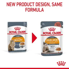 Royal Canin  Hair & Skin In Gravy 12x85g - Пауч за котки в зряла възраст с чувствителна кожа и козина без блясък 12 бр х 85 г