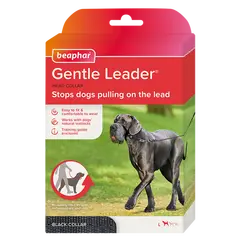 Beaphar  Gentle Leader повод срещу дърпане за куче, черен, едри породи