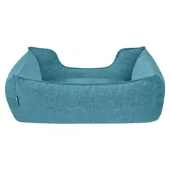 Pet Comfort Alpha легло за кучета и котки, луксозна дамаска, тюркоаз, S, 50х60 см