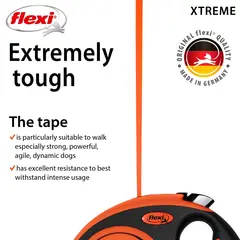 Flexi  Xtreme L - 8м лента, до 55кг - цвят оранж