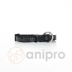 Anipro  Sport+ нашийник лента със светлоотразителни нишки 15мм/30-50см черен