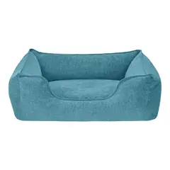 Pet Comfort Alpha легло за кучета и котки, луксозна дамаска, тюркоаз, М, 65х80 см