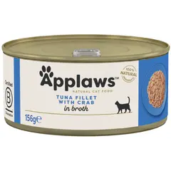Applaws Tuna with Crab in broth - Месни хапки за котка риба тон с раци в бульон
