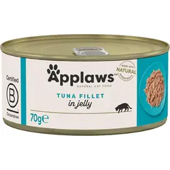 Applaws Tuna Fillet in Jelly - Месни хапки - риба тон в желе, консерва за котки 70 г