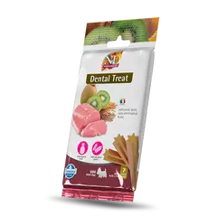N&D TROPICAL SELECTION DOG Dental Treat Pork Adult MINI - дентални лакомства за кучета от дребни породи със свинско, спелта, овес и тропически плодове - 60 гр