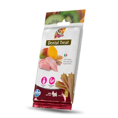 N&D TROPICAL SELECTION DOG Dental Treat Chicken Adult MINI - дентални лакомства за кучета от дребни породи с пиле, спелта, овес и тропически плодове - 60 гр