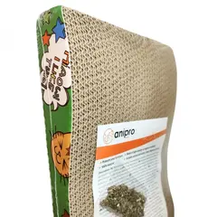 anipro Драскалка за котки от 100% екологично велпапе., вълнообразна, 45х12.5х4.5 см