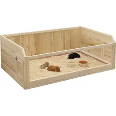 Kerbl Luxury wooden home for Guinea pigs - Луксозен дървен дом за  Морски свинчета и други малки животни - 114 / 76 / 40 см