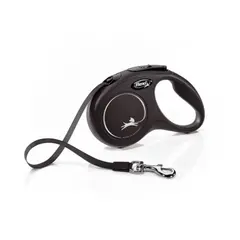 Flexi  New Classic XS - 3м лента, до 12кг - цвят черен