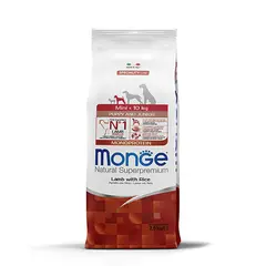 Monge Natural Superpremium Mini Puppy and Junior Monoprotein Lamb with Rice - Пълноценна суха храна за подрастващи кученца от дребните породи с агнешко и ориз - 7,5 кг
