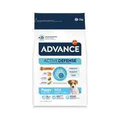 Advance Dog Mini Puppy - суха храна за подрастващи кученца от мини породи с пилешко и ориз - 7 кг