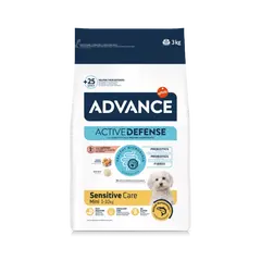 Advance Dog Mini Adult Sensitive - суха храна за кучета от мини и малки породи със сьомга и ориз - 7 кг
