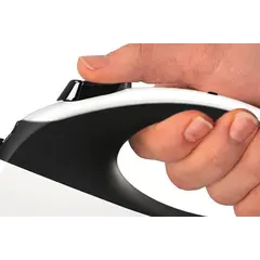 flexi One for All - Автоматичен повод за кучета до 30 кг, 5 м лента, бяло/черно