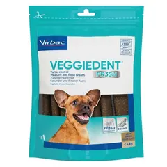 Virbac Veggiedent Fresh XS - дентални ламели за кучета до 5 кг - 15 броя в опаковка