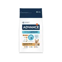 Advance Dog Yorkshire Terrier - суха хрна за йоркширски териер с пилешко и ориз - 1,5 кг