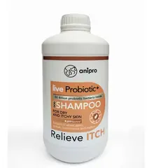 anipro Live Probiotic+ Reliеve Itch - пробиотичен шампоан за кучета при суха и сърбяща кожа - 1 л