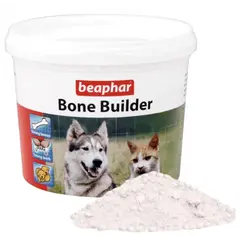 Beaphar Bone Builder Dog & Cat – хранителна добавка за кучета и котки, с калций и фосфор, 500 г
