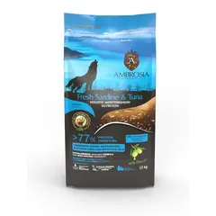 Ambrosia All Breed Fresh Sardine & Tuna - За кучета от всички породи над 1 година с Прясна сардина и риба тон - 5 кг