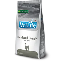 Farmina Vet Life Feline Neutered Female - Пълноценна суха храна за женски кастрирани котки - 5 кг