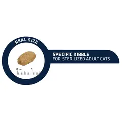Advance Cat Adult Sterilized - Суха храна за кастрирани котки с пуешко и ечемик - 3 кг