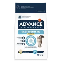 Advance Cat VET Diets Gastroenteric Sensitive - Ветеринарна диета за котки със стомашно-чревни разстройства и нежелани реакции към храна  -1,5 кг