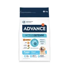 Advance Dog Maxi Puppy - суха храна за подрастващи кученца от едри пилешко и ориз - 3 кг