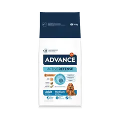 Advance Dog Medium Adult - суха храна за кучета от средни породи с пилешко и ориз - 14 кг