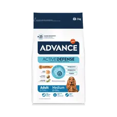 Advance Dog Medium Adult - суха храна за кучета от средни породи с пилешко и ориз - 3 кг