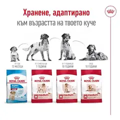 Roayl Canin Medium Ageing 10+ - Пълноценна храна за кучета в напреднала възраст от средни породи над 10 години - 15 кг