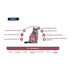 Advance Cat  Vitality Senior Sterilized Senior +10 - Суха храна за кастрирани възрастни котки с пилешко и ечемик - 1,5 кг