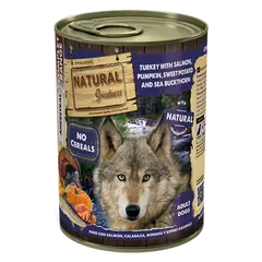 Natural Greatness Salmon with Turkey - Консерва за кучета със сьомга и пуйка, тиква, батати и облепиха - 400 г