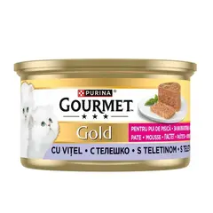 Gourmet Gold Kitten Mousse Veal - мус за котенца с телешко - 85 г