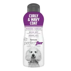 TropiClean Perfect Fur Curly & Wavy Coat Shampoo - Шампоан за Кучета с Къдрава и Вълниста Козина - 473 мл