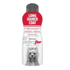 TropiClean  Perfect Fur Long Haired Coat Shampoo - Шампоан за Кучета с Дълга Козина - 473 мл