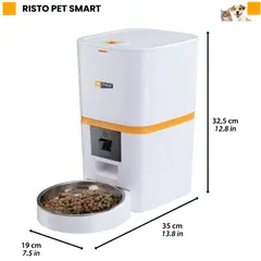 Ferplast  Risto Pet Smart Feeder – Автоматичен диспенсър за суха храна за кучета и котки с управление чрез мобилно приложение