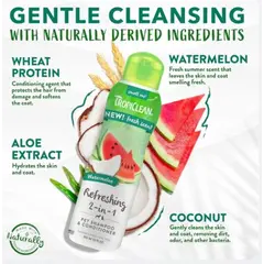 TropiClean Watermelon Luxury 2 in 1 - Шампоан и Балсам с Диня за кучета и котки - 355 мл