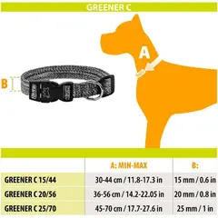 Ferplast GREENER C 15/44 Gray - Нашийник за кучета, сив
