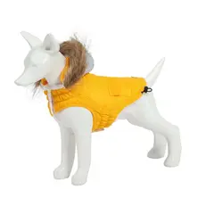 Freedog Pooch Coat YELLOW - Непромокаемо яке с качулка, жълто