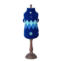 Freedog Rhombus Sweater BLUE - Пуловер за кучета на ромбове, син