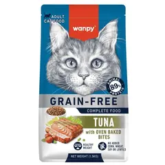 Wanpy Grain Free Tuna - суха храна за котки с риба тон, без зърно, 1.5 кг