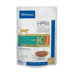 Virbac Cat Early Kidney Care Pouch - Диетична мокра храна за котки с бъбречна недостатъчност, пауч хапки в сос грейви - 12х85 г